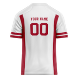 Custom Team Design White & Red Colors Design Sports Football Jersey FT00NYG040209