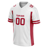 Custom Team Design White & Red Colors Design Sports Football Jersey FT00NYG040209