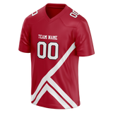 Custom Team Design Red & White Colors Design Sports Football Jersey FT00NYG050902