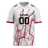 Custom Team Design White & Maroon Colors Design Sports Football Jersey FT00NYG080208