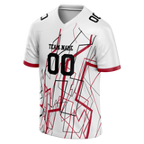 Custom Team Design White & Maroon Colors Design Sports Football Jersey FT00NYG080208