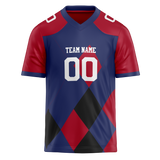 Custom Team Design Royal Blue & Maroon Colors Design Sports Football Jersey FT00NYG101908