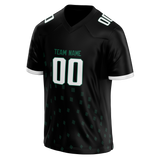 Custom Team Design Black & Kelly Green Colors Design Sports Football Jersey FT00NYJ030115