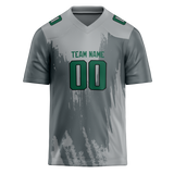 Custom Team Design Silver & Gray Colors Design Sports Football Jersey FT00NYJ050403