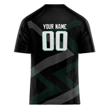 Custom Team Design Black & Silver Colors Design Sports Football Jersey FT00NYJ070104