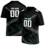 Custom Team Design Black & Silver Colors Design Sports Football Jersey