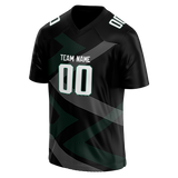 Custom Team Design Black & Silver Colors Design Sports Football Jersey FT00NYJ070104