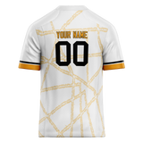 Custom Team Design White & Yellow Colors Design Sports Football Jersey FT00PS030212