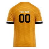 Custom Team Design Light Orange & Yellow Colors Design Sports Football Jersey FT00PS041112
