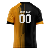 Custom Team Design Black & Yellow Colors Design Sports Football Jersey FT00PS050112