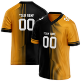 Custom Team Design Black & Yellow Colors Design Sports Football Jersey FT00PS050112