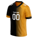 Custom Team Design Black & Yellow Colors Design Sports Football Jersey FT00PS050112