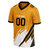 Custom Team Design Gold & White Colors Design Sports Football Jersey FT00PS061302