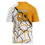 Custom Team Design White & Gold Colors Design Sports Football Jersey FT00PS070213