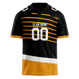 Custom Team Design Black & Gold Colors Design Sports Football Jersey FT00PS090113