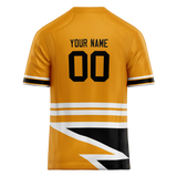 Custom Team Design Gold & White Colors Design Sports Football Jersey FT00PS101302