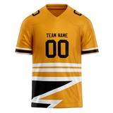 Custom Team Design Gold & White Colors Design Sports Football Jersey FT00PS101302