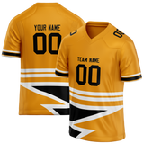 Custom Team Design Gold & White Colors Design Sports Football Jersey