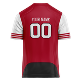 Custom Team Design Red & Black Colors Design Sports Football Jersey FT00SF4010901