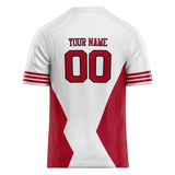 Custom Team Design White & Red Colors Design Sports Football Jersey FT00SF4020209