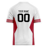 Custom Team Design White & Red Colors Design Sports Football Jersey FT00SF4030209