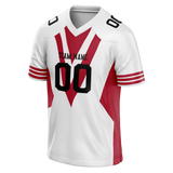 Custom Team Design White & Red Colors Design Sports Football Jersey FT00SF4030209