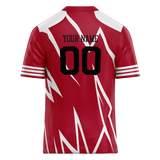 Custom Team Design Red & White Colors Design Sports Football Jersey FT00SF4040902