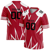 Custom Team Design Red & White Colors Design Sports Football Jersey