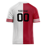 Custom Team Design White & Red Colors Design Sports Football Jersey FT00SF4050209