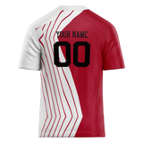 Custom Team Design Red & White Colors Design Sports Football Jersey FT00SF4060902