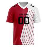 Custom Team Design Red & White Colors Design Sports Football Jersey FT00SF4060902