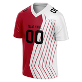 Custom Team Design Red & White Colors Design Sports Football Jersey FT00SF4060902