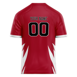 Custom Team Design Red & White Colors Design Sports Football Jersey FT00SF4070902