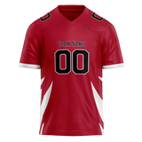 Custom Team Design Red & White Colors Design Sports Football Jersey FT00SF4070902