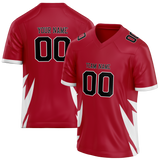 Custom Team Design Red & White Colors Design Sports Football Jersey