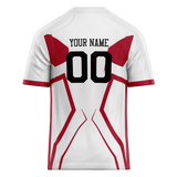 Custom Team Design White & Red Colors Design Sports Football Jersey FT00SF4080209