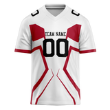 Custom Team Design White & Red Colors Design Sports Football Jersey FT00SF4080209