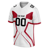 Custom Team Design White & Red Colors Design Sports Football Jersey FT00SF4080209