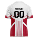 Custom Team Design White & Red Colors Design Sports Football Jersey FT00SF4090209