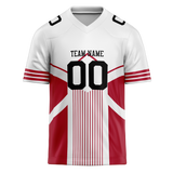 Custom Team Design White & Red Colors Design Sports Football Jersey FT00SF4090209