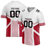 Custom Team Design White & Red Colors Design Sports Football Jersey FT00SF4090209