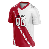 Custom Team Design Red & White Colors Design Sports Football Jersey FT00SF4100902