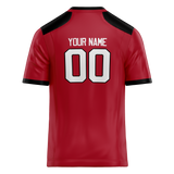 Custom Team Design Red & Black Colors Design Sports Football Jersey FT00TBB020901