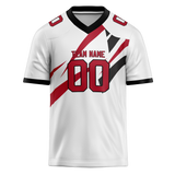 Custom Team Design White & Black Colors Design Sports Football Jersey FT00TBB070201