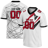 Custom Team Design White & Black Colors Design Sports Football Jersey FT00TBB070201