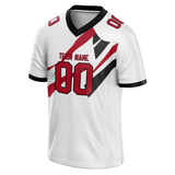 Custom Team Design White & Black Colors Design Sports Football Jersey FT00TBB070201