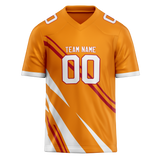Custom Team Design Light Orange & White Colors Design Sports Football Jersey FT00TBB091102