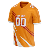 Custom Team Design Light Orange & White Colors Design Sports Football Jersey FT00TBB091102