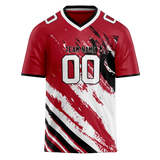 Custom Team Design Maroon & White Colors Design Sports Football Jersey FT00TBB100802