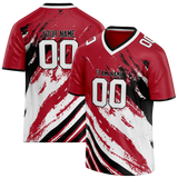 Custom Team Design Maroon & White Colors Design Sports Football Jersey FT00TBB100802